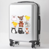 Schattige Vilt Look Critters Muisvos Beer Fox Sticker (Koffer)