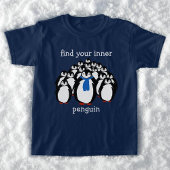 Schattige Vind uw innerlijke pinguïn T-shirt