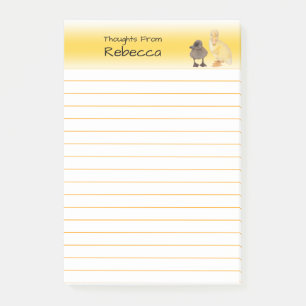 Schattige vingerafdrukken Fotografie gelinkt Post-it® Notes