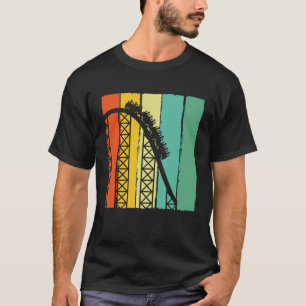 Schattige Vintage Achterbaan Mannen Vrouwen Pretpa T-shirt