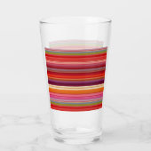 Schattige vintage gestreepte kleuren glas (Achterkant)