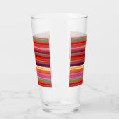 Schattige vintage gestreepte kleuren glas (Links)