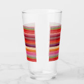 Schattige vintage gestreepte kleuren glas (Rechts)