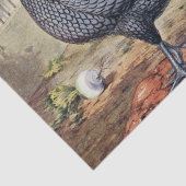 Schattige vintage haan en kip feestje tissuepapier (Detail)