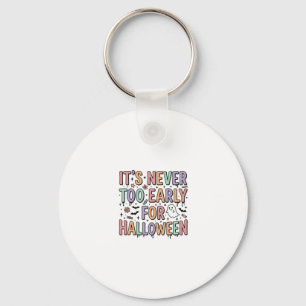 Schattige vintage Halloween te vroeg typografie T- Sleutelhanger
