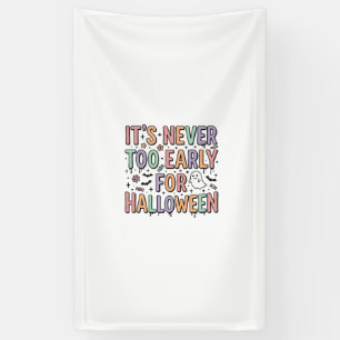 Schattige vintage Halloween te vroeg typografie T- Spandoek