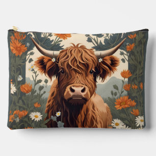 Schattige Vintage Hoogland Koe  Etui