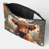 Schattige Vintage Hoogland Koe Etui (Open)
