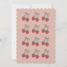 Schattige vintage kersen valentijnskaart feestdagenkaart