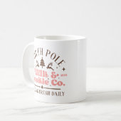 Schattige Vintage Kerstmelk Cookie Quote Sign Koffiemok (Voorkant links)