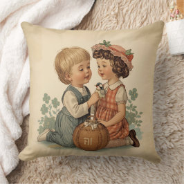 Schattige Vintage Kinderen Kussen