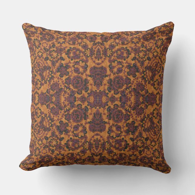Schattige vintage paisley patronen kussen (Voorkant)
