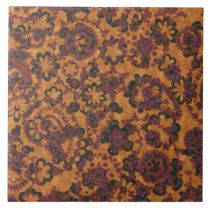 Schattige vintage paisley patronen tegeltje