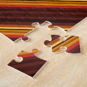 Schattige vintage strepen legpuzzel (Zijkant)
