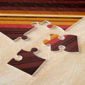 Schattige vintage strepen legpuzzel (Zijkant)