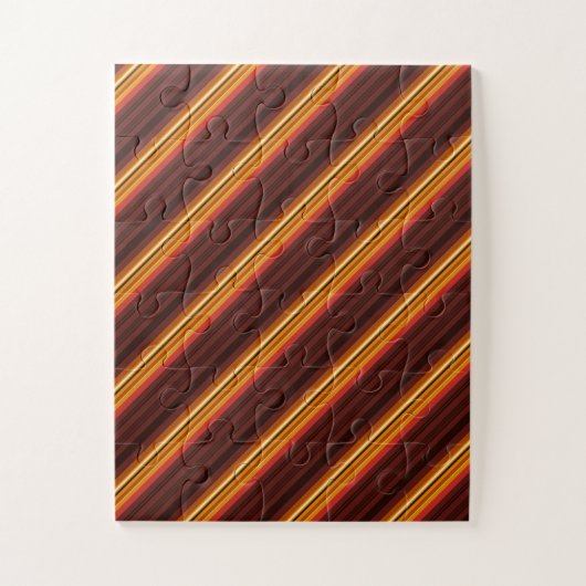 Schattige vintage strepen legpuzzel (Verticaal)