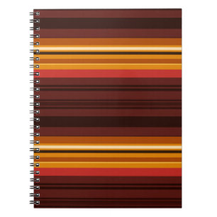 Schattige vintage strepen notitieboek