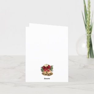 schattige vintage tabby kat kerstkaart feestdagen kaart