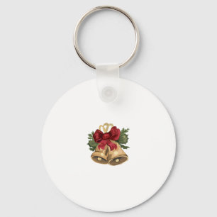 schattige vintage tabby kat kerstkaart sleutelhanger