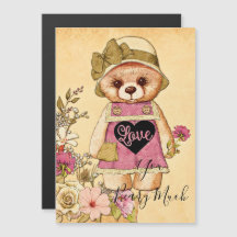 Schattige vintage valentijnsdagbeer 