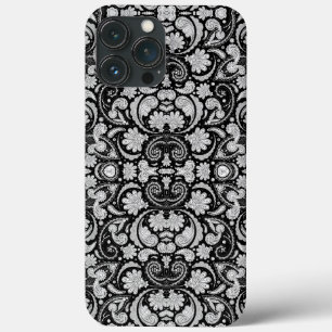 Schattige vintage zwart witte paisley patronen Case-Mate iPhone case