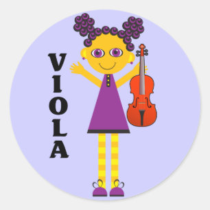 Schattige Viola Meisje Sticker