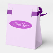 Schattige Violet Meisje Dank je Bedankdoosjes (Achterkant)