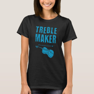 Schattige Violist Voor Mannen Vrouwen Viool Muzie T-shirt