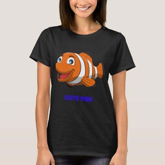 schattige vis #2 t-shirt (Voorkant)