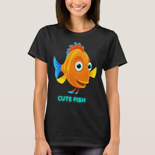 schattige vis #6 t-shirt (Voorkant)