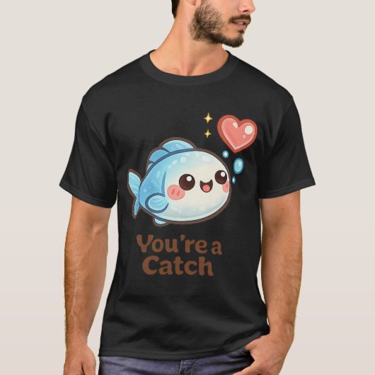 Schattige Vis — Je Bent een Voltreffer T-shirt (Voorkant)