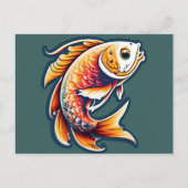 Schattige Vis Postkaart (Voorkant)
