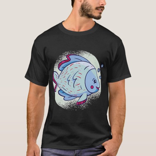 schattige vis t-shirt (Voorkant)