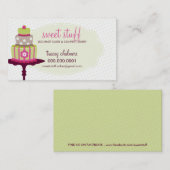 SCHATTIGE VISITEKAARTJE Sweet Cake Bakkerij limoen (Voorkant / Achterkant)