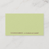 SCHATTIGE VISITEKAARTJE Sweet Cake Bakkerij limoen (Achterkant)