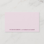 SCHATTIGE VISITEKAARTJE :: Sweet Cakes Bakery Pink (Achterkant)