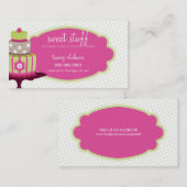 SCHATTIGE VISITEKAARTJE Sweet Cakes Bakkerij limoe (Voorkant / Achterkant)