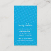 SCHATTIGE VISITEKAARTJE zoete cake bakkerij aqua b (Achterkant)