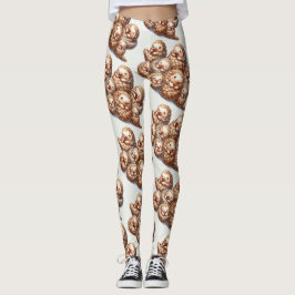 Schattige vissen naar schattige knuffel pangolins leggings