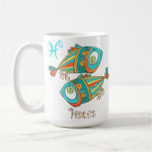 Schattige Vissen Vis Koffiemok (Links)