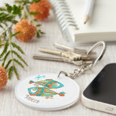 Schattige Vissen Vis Sleutelhanger (Voorkant Rechts)