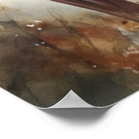 Schattige Vizsla Dog Art Print Poster (Hoek)