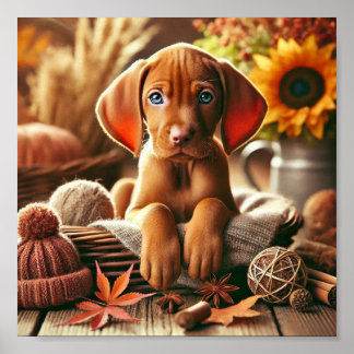 schattige Vizsla puppy Poster