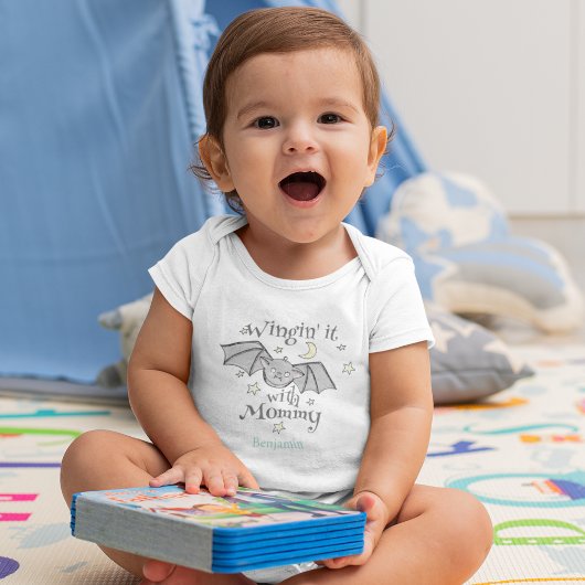 Schattige vleermuis baby jongen Halloween Romper