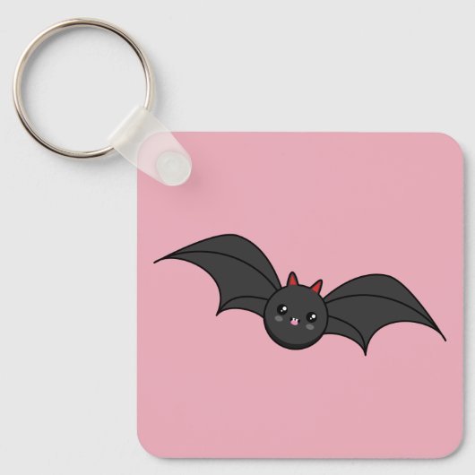 Schattige Vleermuis Sleutelhanger (Voorkant)