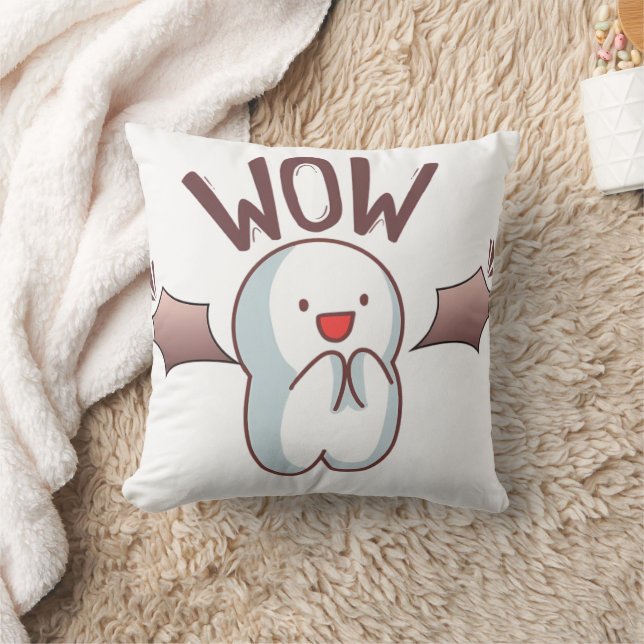 Schattige Vleermuis WOW  Kussen (Deken)