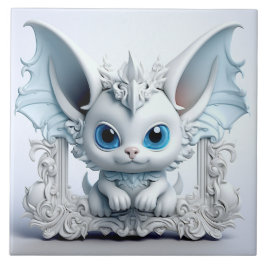 Schattige vleugeloorteken tegeltje