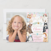 Schattige vliegenballonnen op vliegende kont kaart (Voorkant)