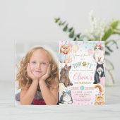 Schattige vliegenballonnen op vliegende kont kaart (Staand voorkant)