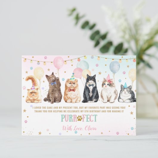 Schattige vliegenballonnen op zaterdag T Bedankkaart (Staand voorkant)